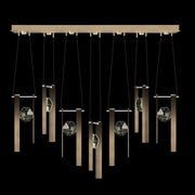 Fine Art Handcrafted Lighting - 100007-3-3333333 - LED Linear Pendant - Aria - Bronze