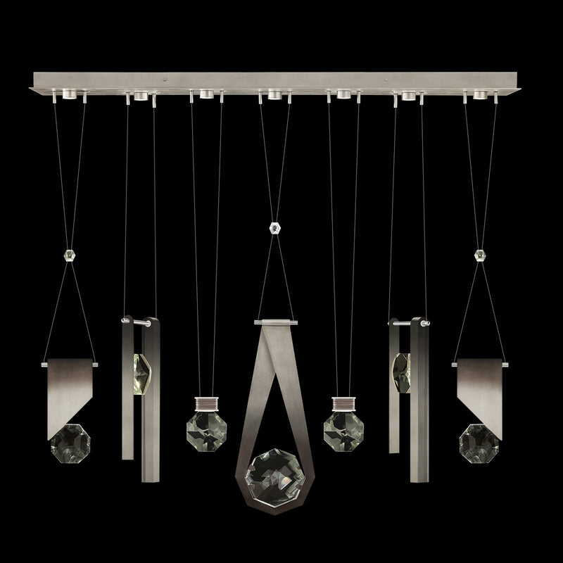 Fine Art Handcrafted Lighting - 100007-4-1123344 - LED Linear Pendant - Aria - Silver