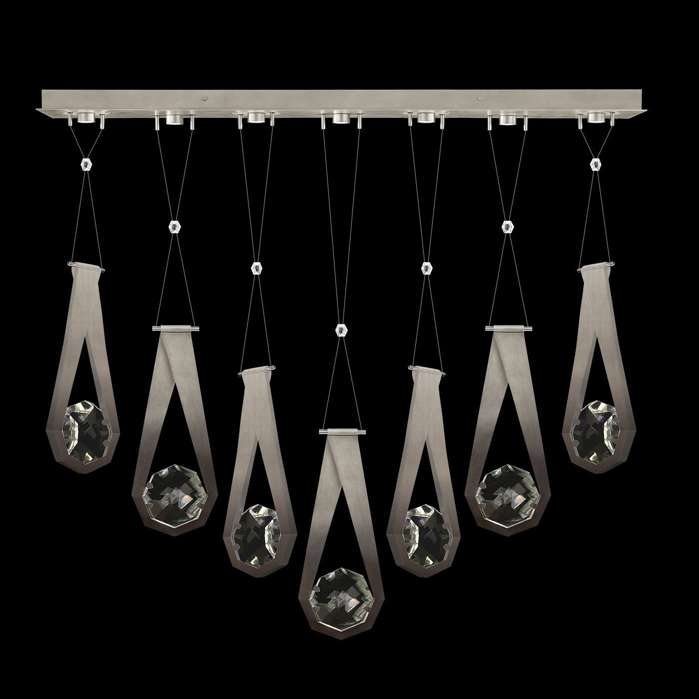 Fine Art - 100007-4-2222222 - LED Linear Pendant - Aria - Silver