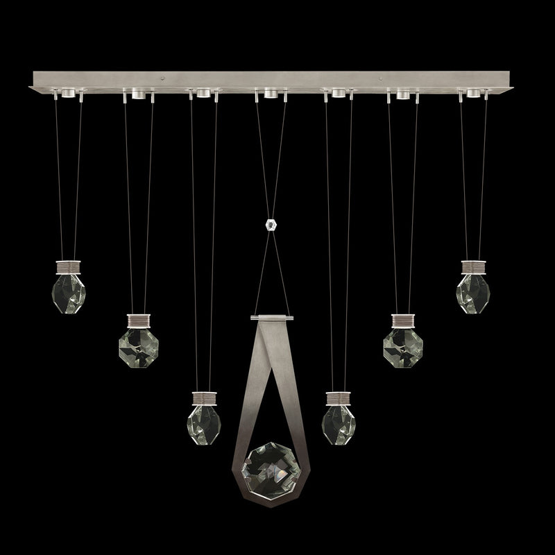 Fine Art Handcrafted Lighting - 100007-4-2444444 - LED Linear Pendant - Aria - Silver