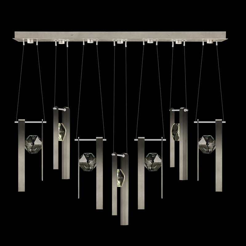 Fine Art Handcrafted Lighting - 100007-4-3333333 - LED Linear Pendant - Aria - Silver