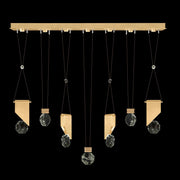 Fine Art Handcrafted Lighting - 100007-5-1111444 - LED Linear Pendant - Aria - Gold