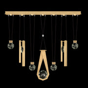 Fine Art Handcrafted Lighting - 100007-5-2334444 - LED Linear Pendant - Aria - Gold