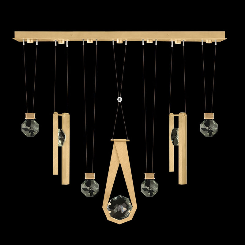 Fine Art Handcrafted Lighting - 100007-5-2334444 - LED Linear Pendant - Aria - Gold