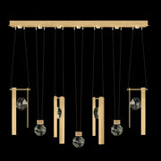 Fine Art Handcrafted Lighting - 100007-5-3333444 - LED Linear Pendant - Aria - Gold