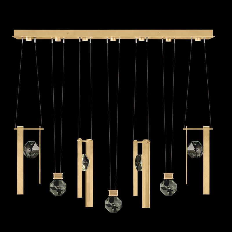 Fine Art Handcrafted Lighting - 100007-5-3333444 - LED Linear Pendant - Aria - Gold