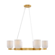 Savoy House - 1-3170-6-322 - Six Light Chandelier - Isla Blanca - Warm Brass