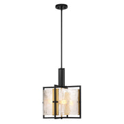 Savoy House - 7-1699-3-143 - Three Light Pendant - Hayward - Matte Black with Warm Brass