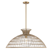 Savoy House - 7-6427-1-322 - One Light Pendant - Lanai - Warm Brass