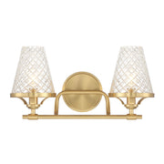 Savoy House - 8-3596-2-322 - Two Light Bathroom Vanity - Candler - Warm Brass