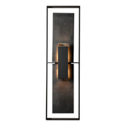 Hubbardton Forge - 302606-SKT-80-SL-ZM0546 - Two Light Outdoor Wall Sconce - Shadow Box - Coastal Black