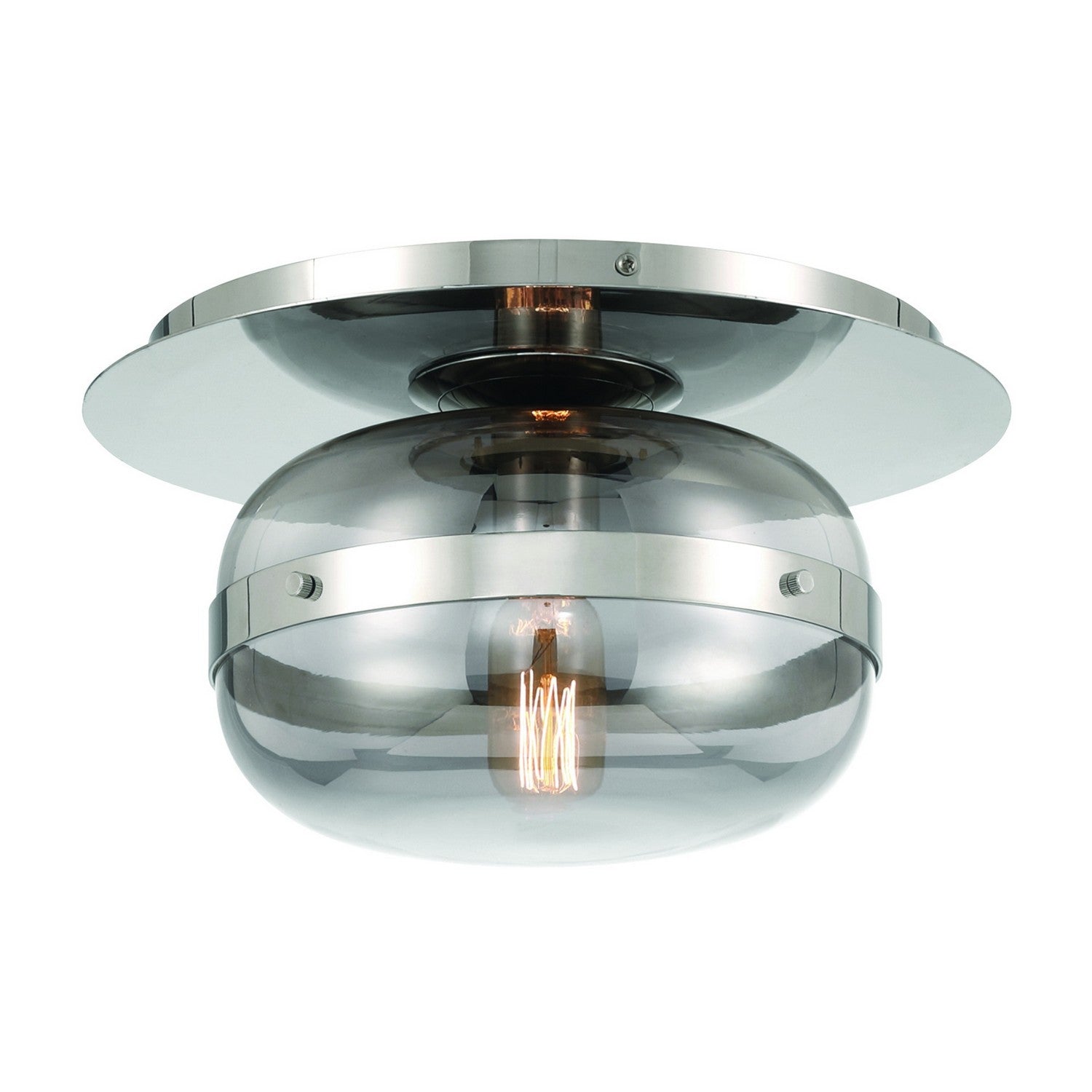 Eurofase - 37086-024 - One Light Flushmount - Nottingham - Polished Nickel