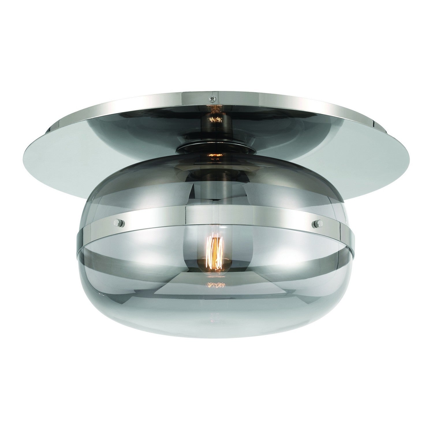 Eurofase - 37087-021 - One Light Flushmount - Nottingham - Polished Nickel