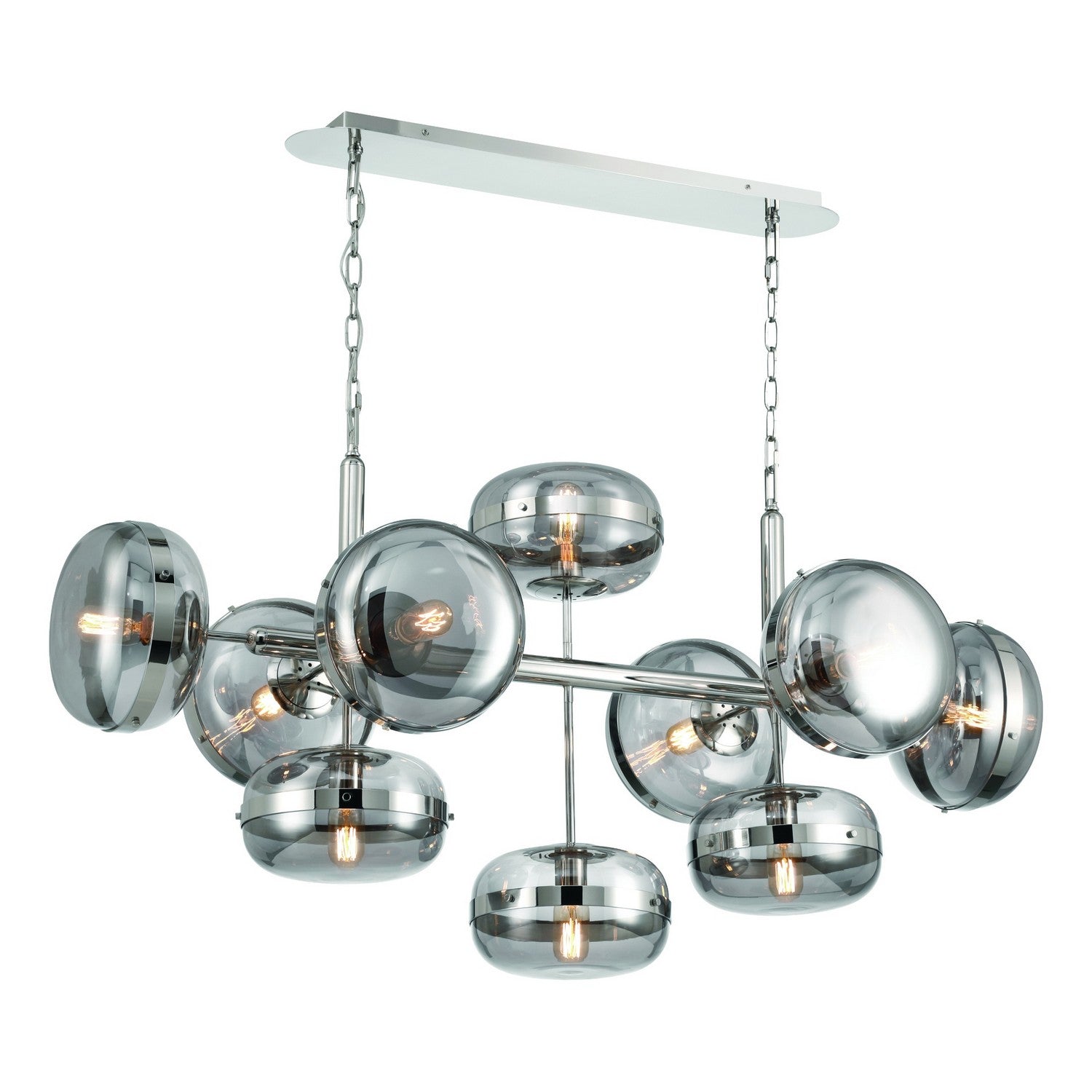 Eurofase - 37089-029 - Ten Light Chandelier - Nottingham - Polished Nickel