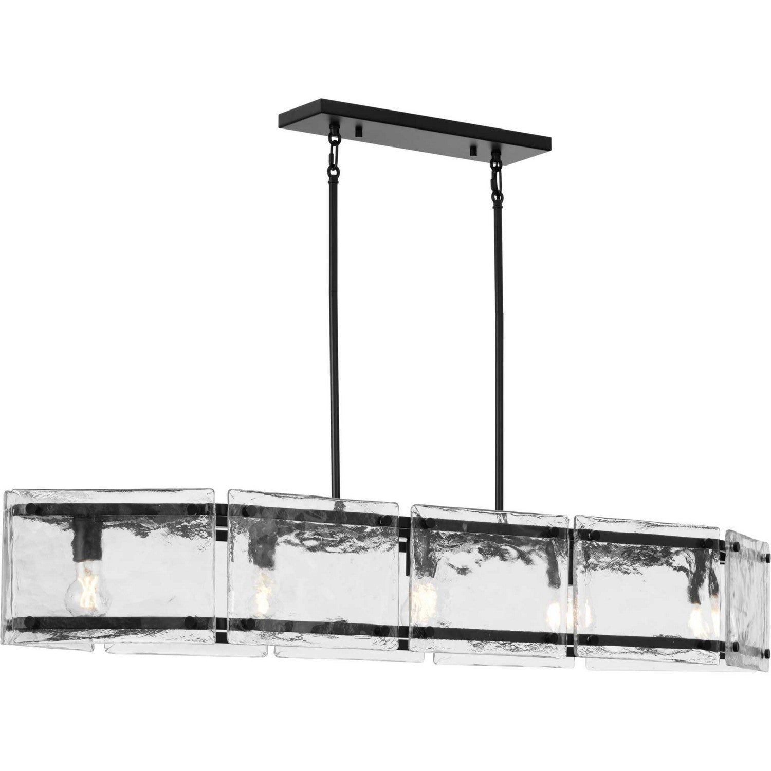 Progress Lighting - P400356-31M - Five Light Island Pendant - Rivera - Matte Black