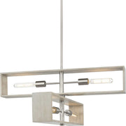 Progress Lighting - P400370-009 - Four Light Chandelier - Boundary - Brushed Nickel