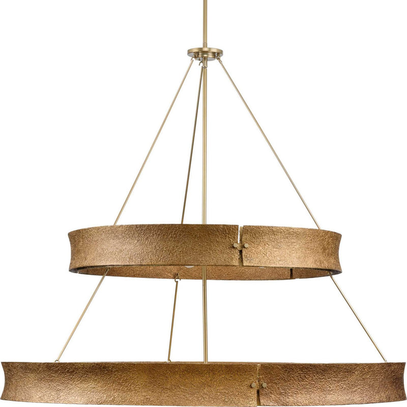 Progress Lighting - P400377-205 - 13 Light Chandelier - Lusail - Soft Gold