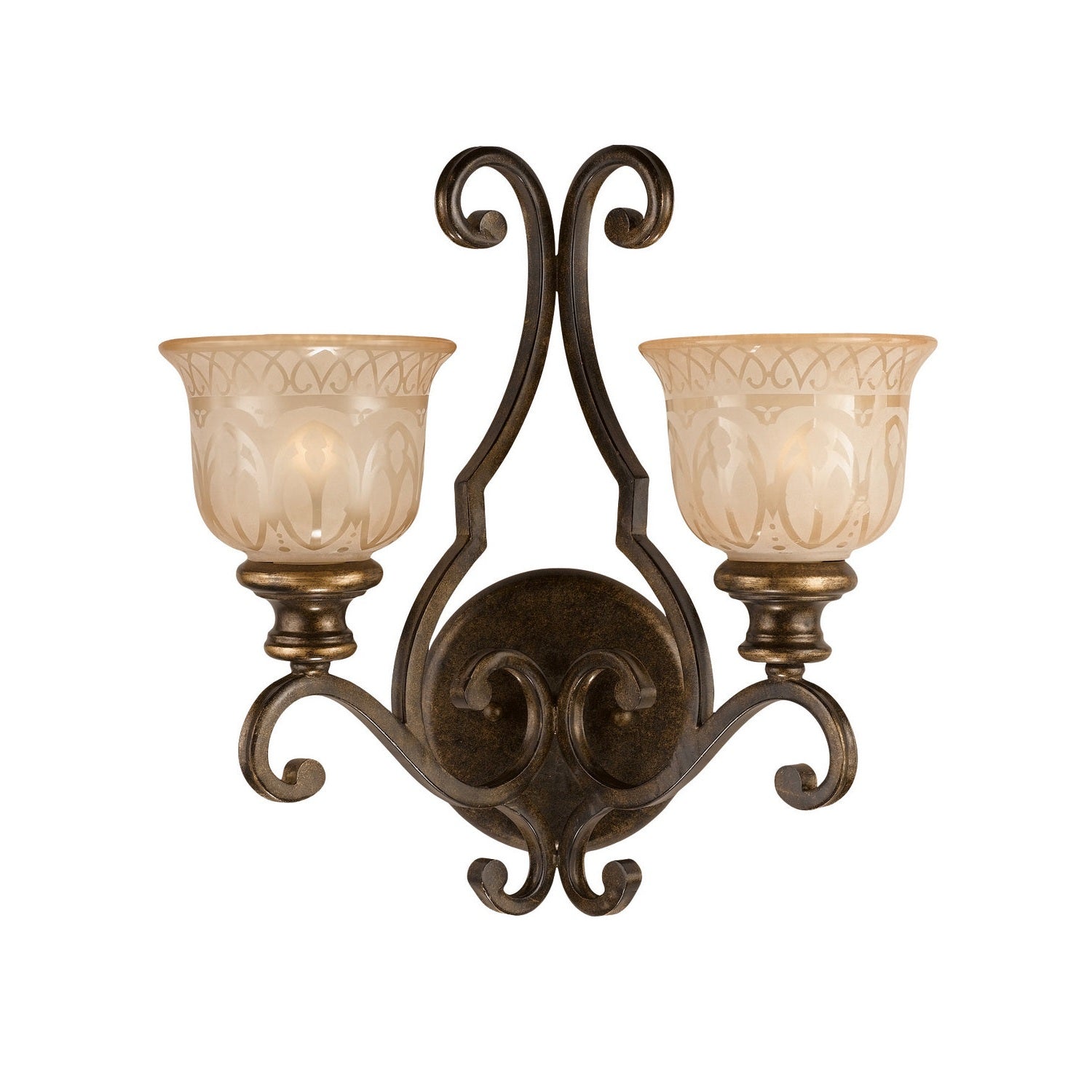Crystorama - 7402-BU - Two Light Wall Sconce - Norwalk - Bronze Umber