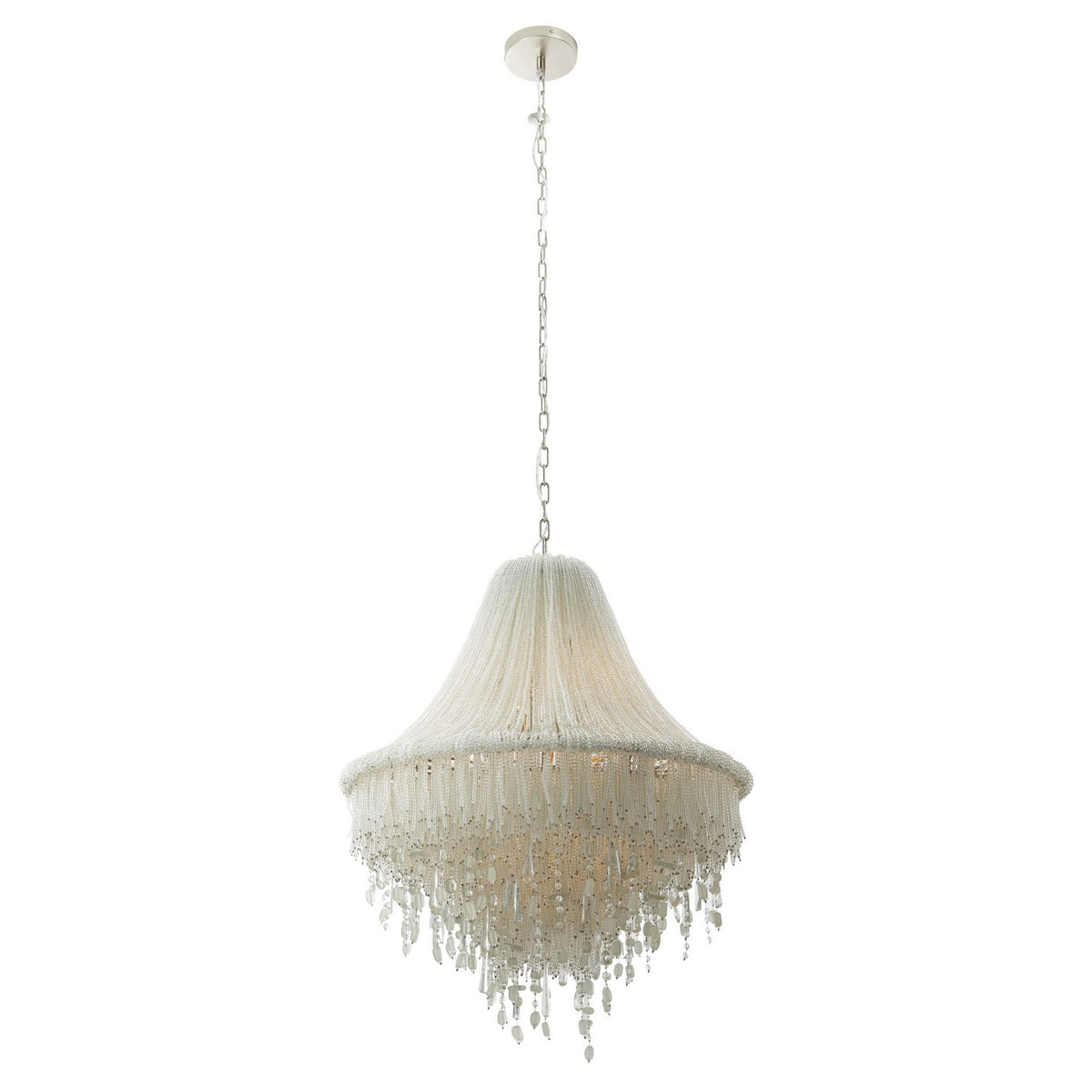 Metropolitan - N1517-613 - Seven Light Pendant - Crystal Reign - Polished Nickel