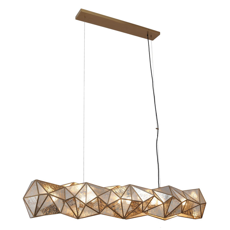 Metropolitan - N1697-863 - Eight Light Island Pendant - Geo-Gem - Artisan Brass