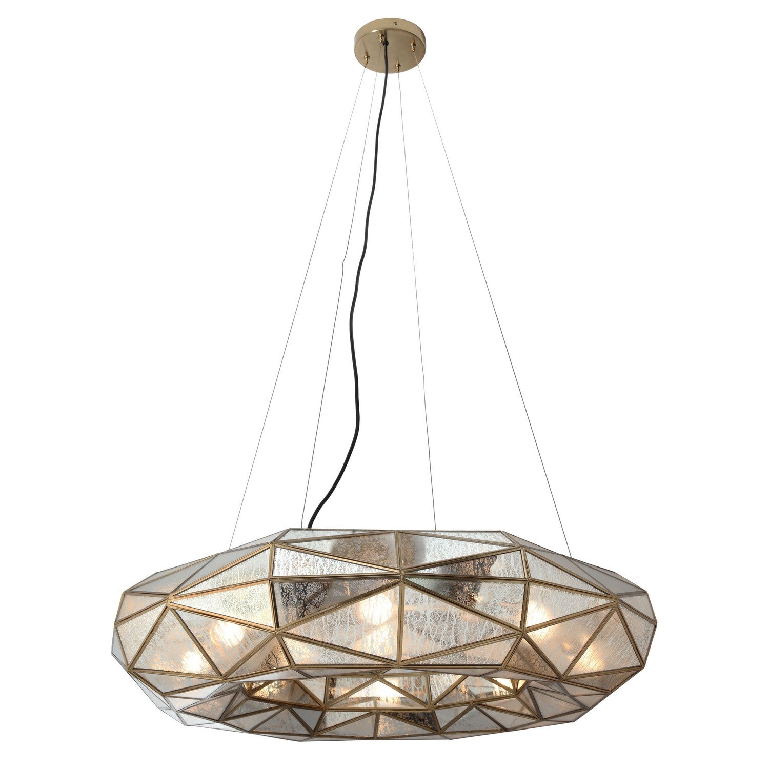 Metropolitan - N1698-863 - Eight Light Chandelier - Geo-Gem - Artisan Brass