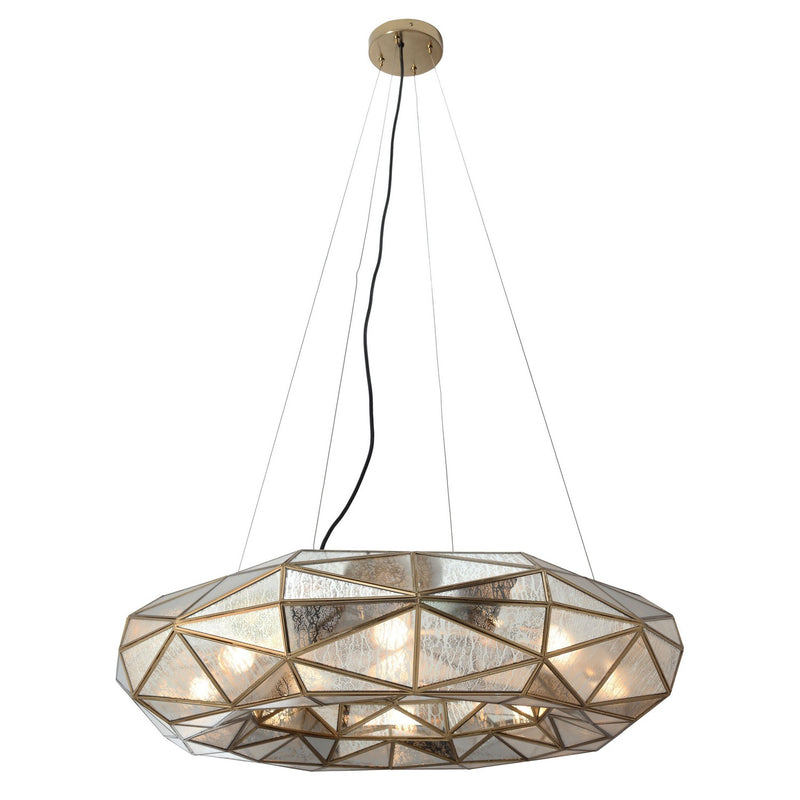 Metropolitan - N1698-863 - Eight Light Chandelier - Geo-Gem - Artisan Brass