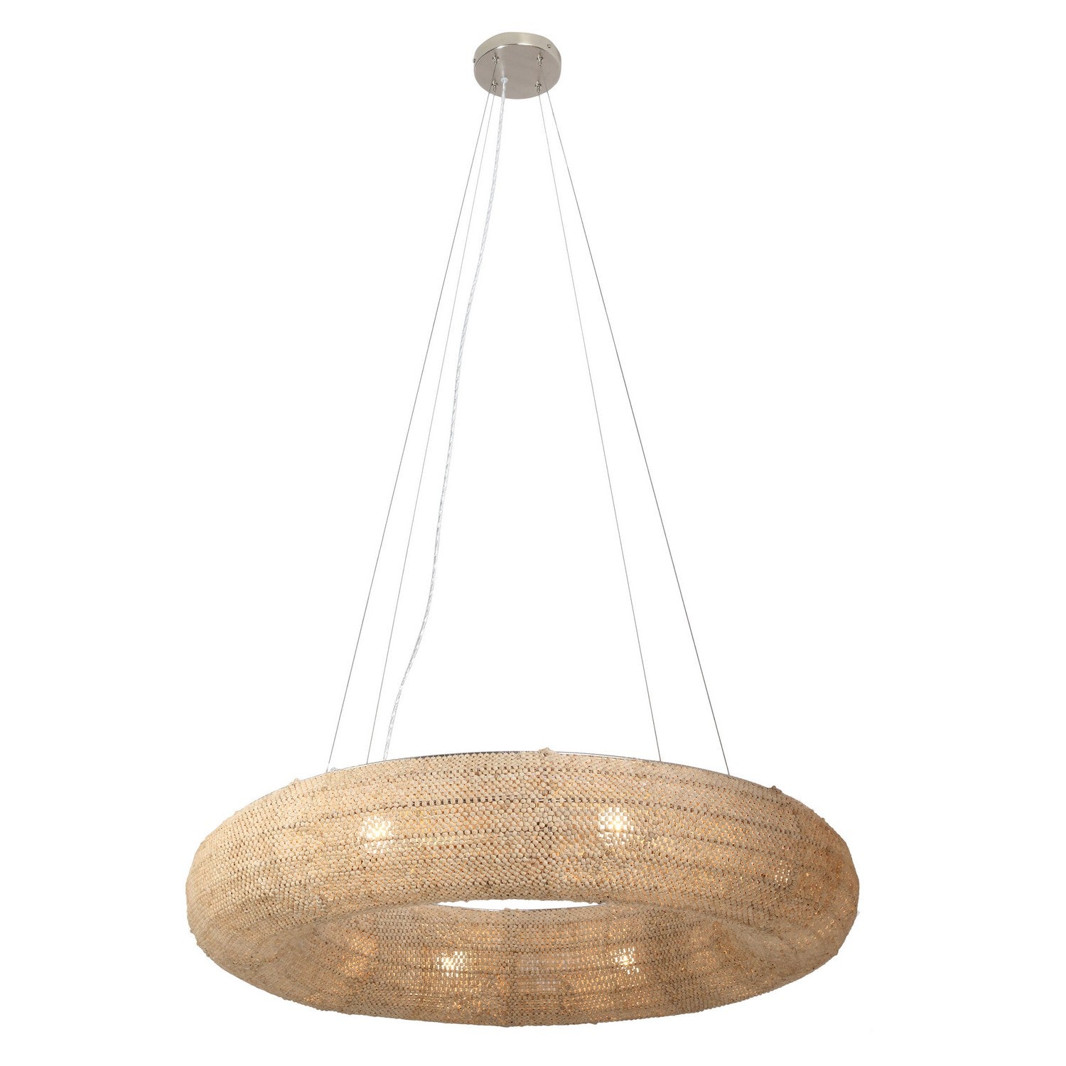 Metropolitan - N1727-84 - Eight Light Chandelier - Copra - Brushed Nickel