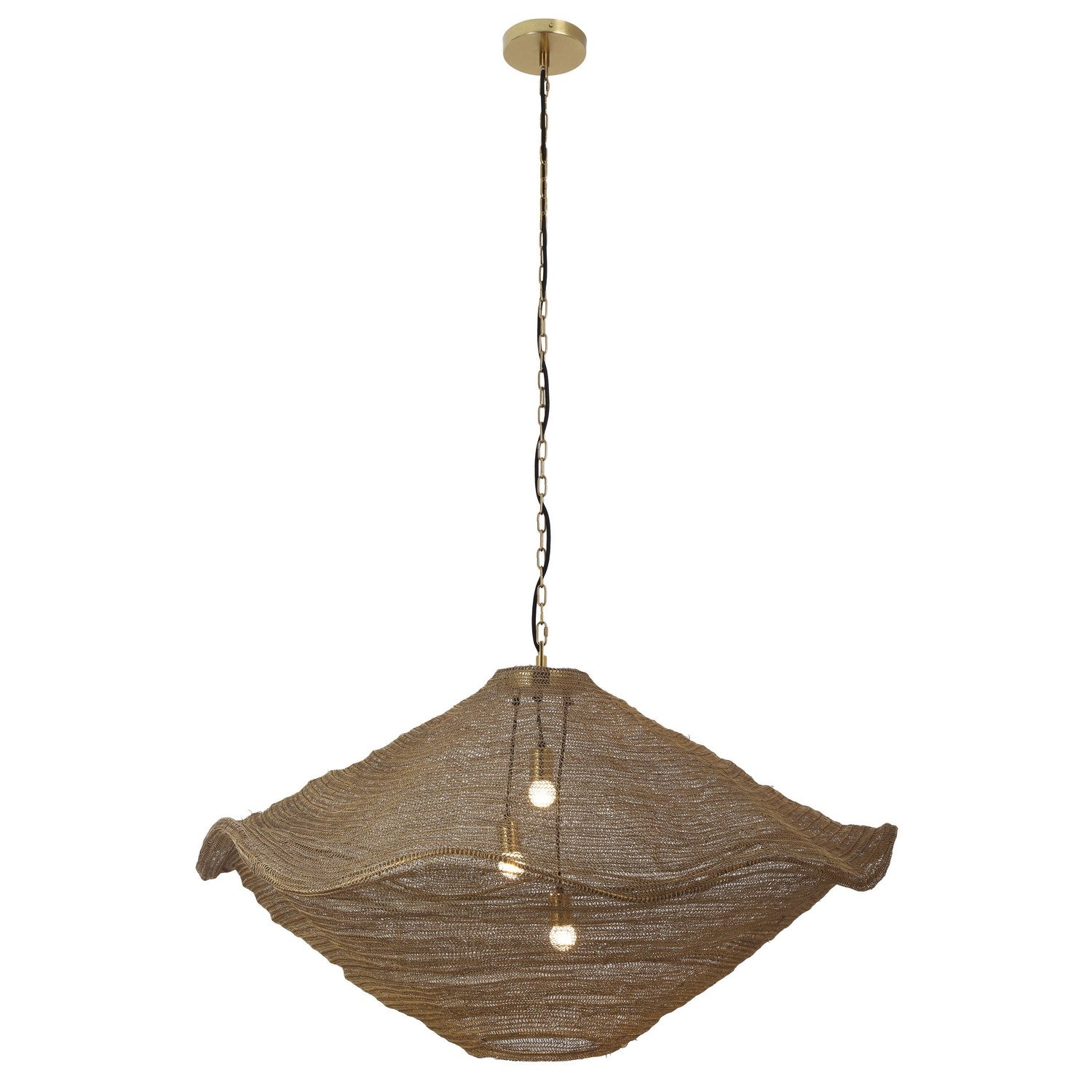 Metropolitan - N1763-752 - Three Light Pendant - Marseille - Gilded Brass