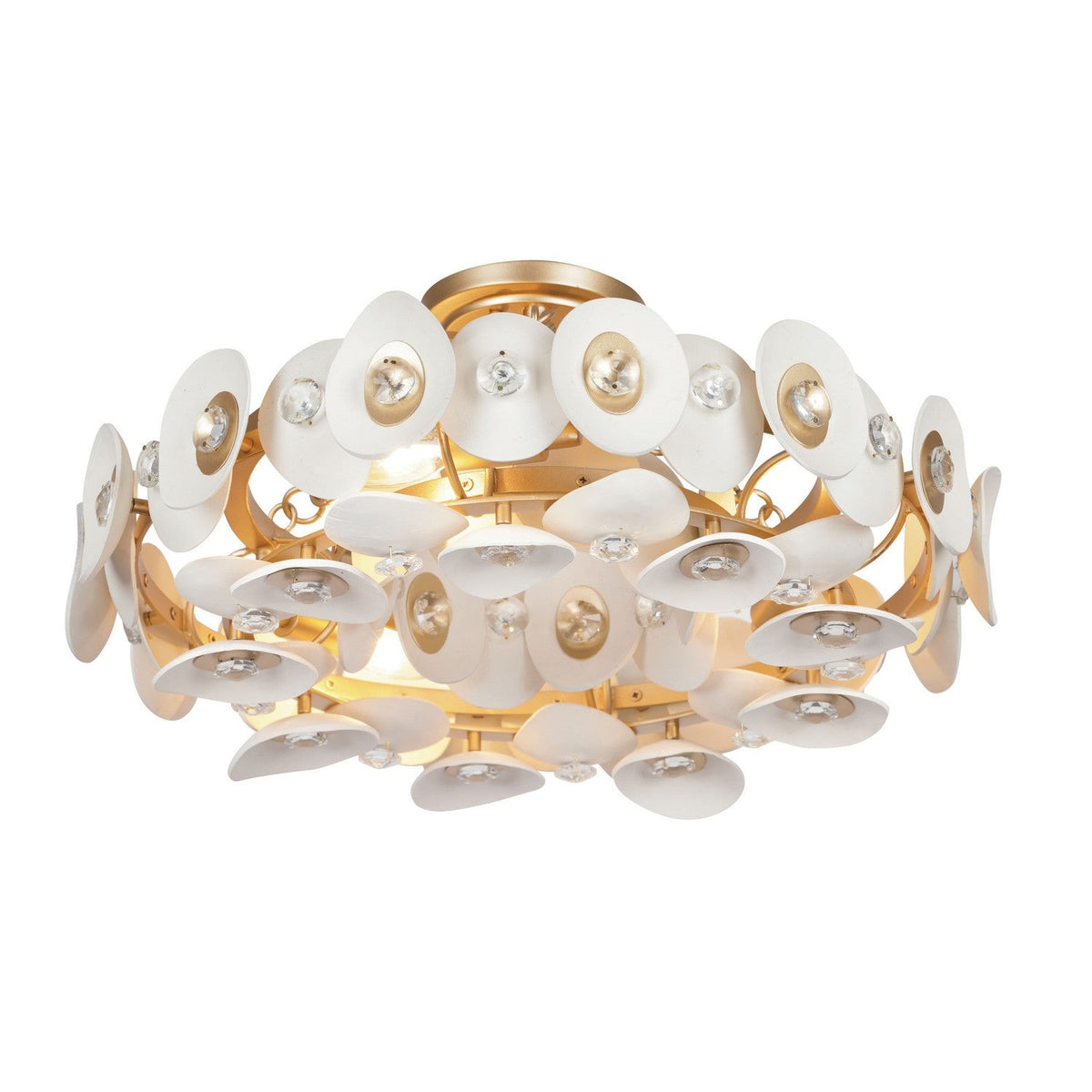 Metropolitan - N1863-760 - Three Light Semi Flush Mount - Niu - Fawn Gold