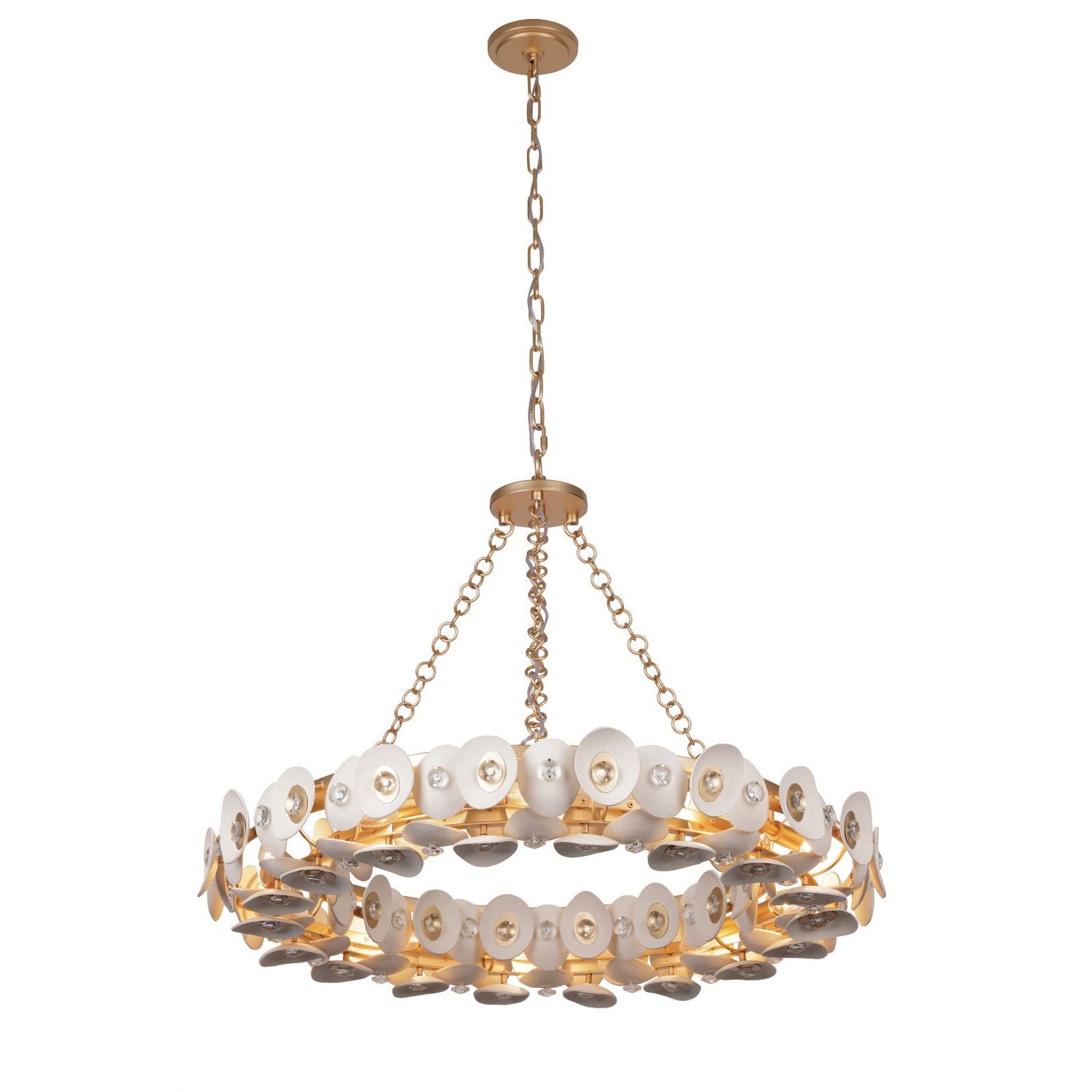 Metropolitan - N1865-760 - Ten Light Pendant - Niu - Fawn Gold