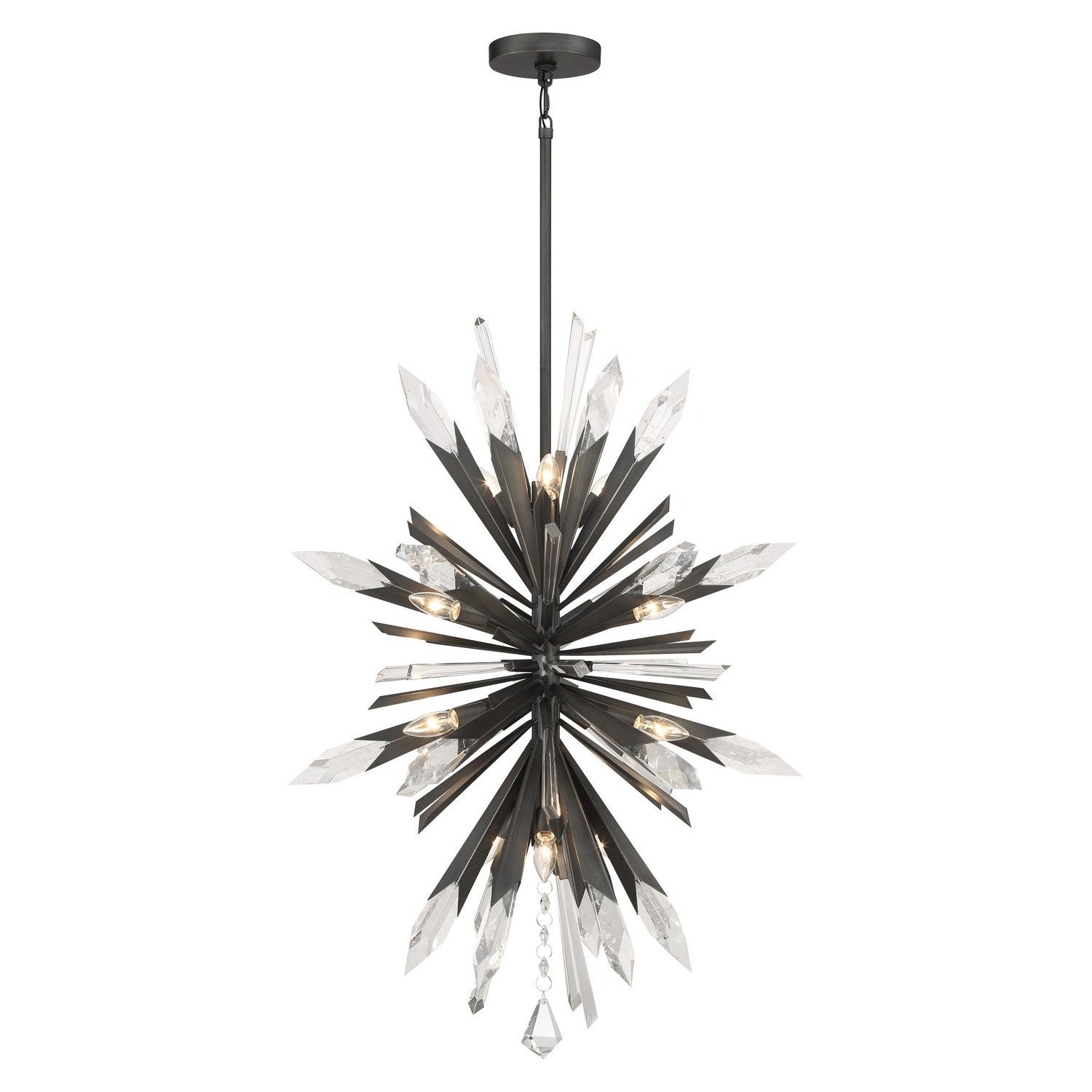 Metropolitan - N1947-766 - 12 Light Pendant - Elsa - Midnight Graphite