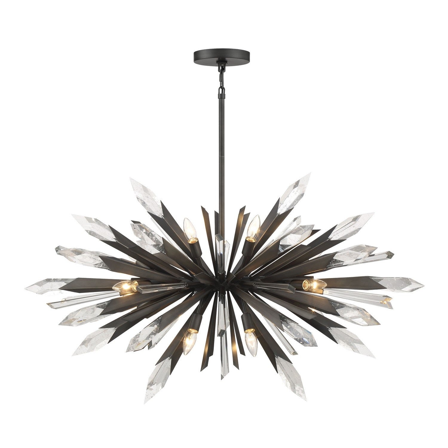 Metropolitan - N1948-766 - 12 Light Pendant - Elsa - Midnight Graphite