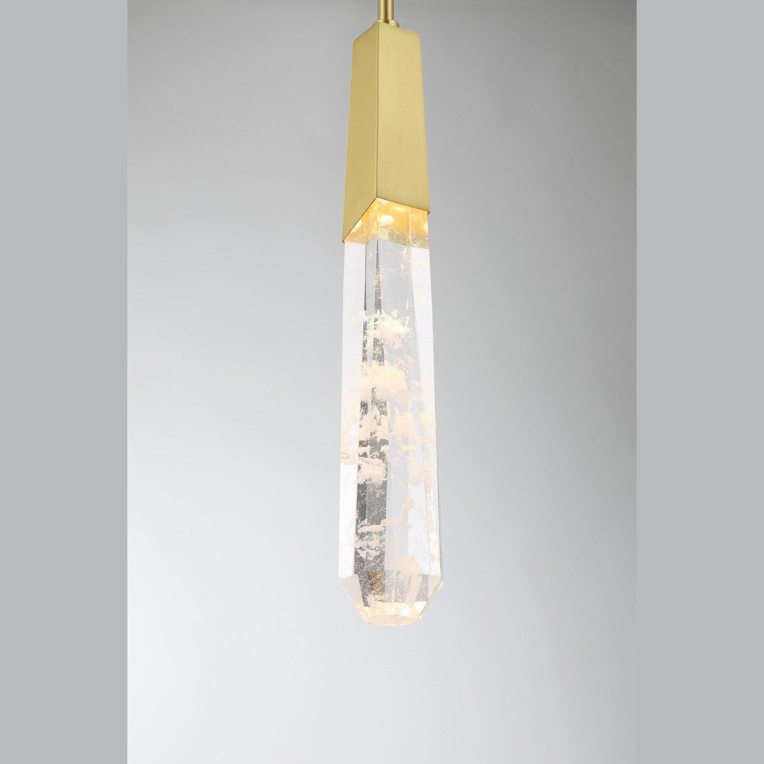 George Kovacs - P1283-859-L - LED Mini Pendant - Drifting Droplets - Brushed Brass