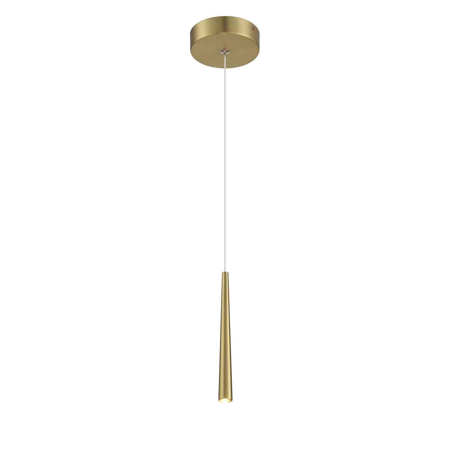 George Kovacs - P1458-695-L - LED Mini Pendant - Stretch - Soft Rass