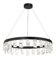 George Kovacs - P1497-66A-L - LED Chandelier - Arctic Glacier - Coal
