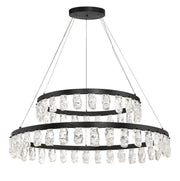 George Kovacs - P1499-66A-L - LED Chandelier - Arctic Glacier - Coal