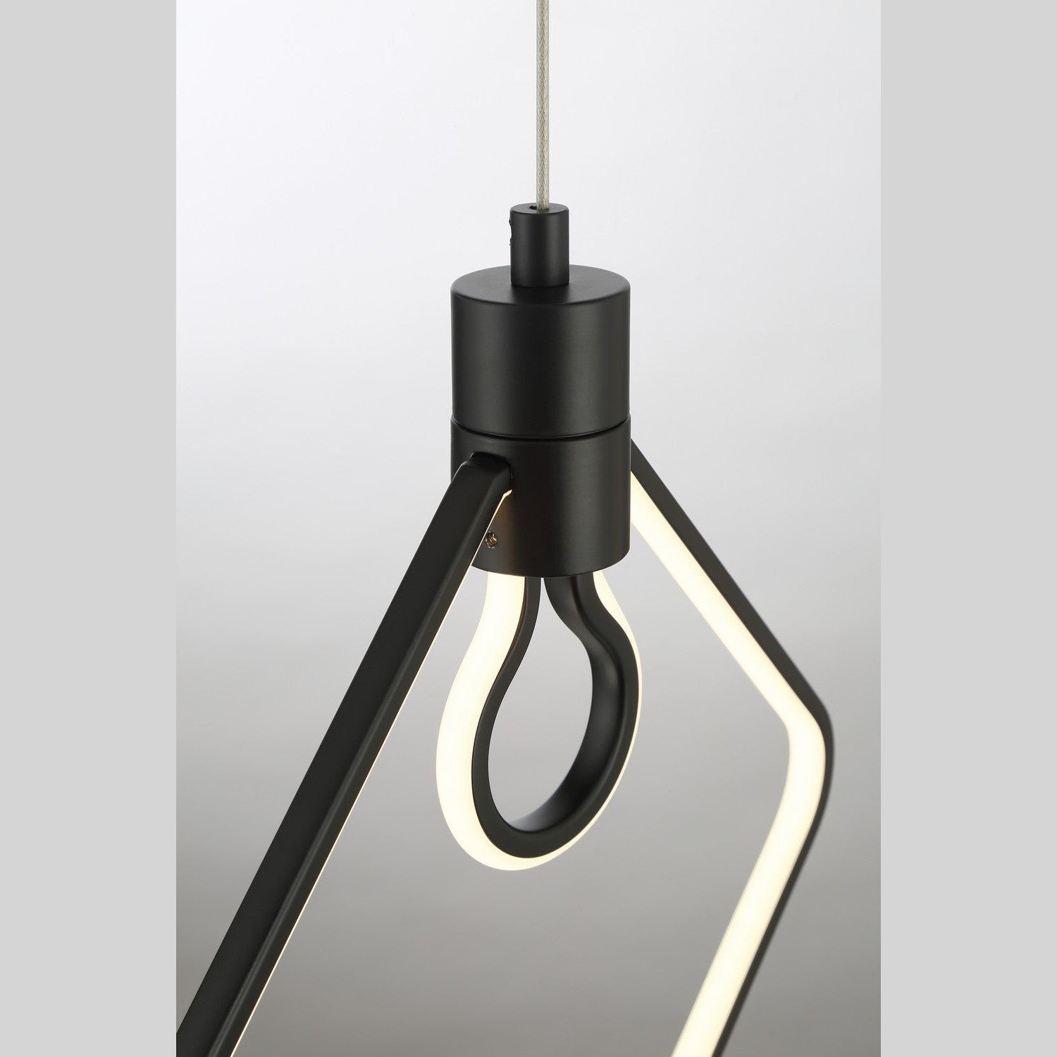 George Kovacs - P1904-66A-L - LED Pendant - Edison'S Outline - Coal