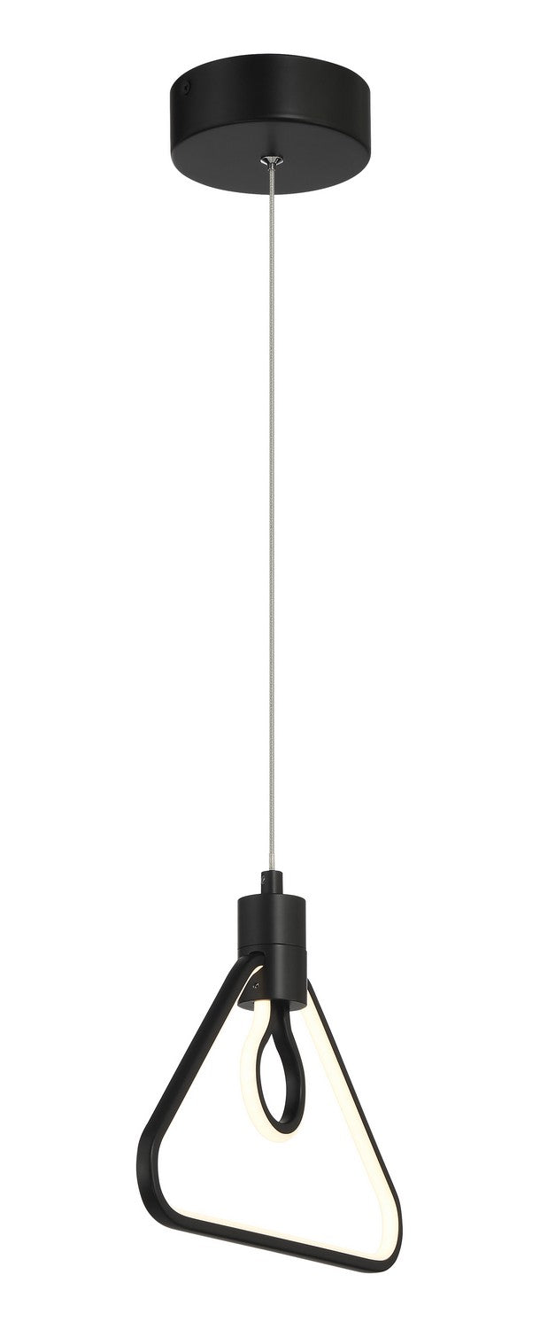 George Kovacs - P1905-66A-L - LED Pendant - Edison'S Outline - Coal