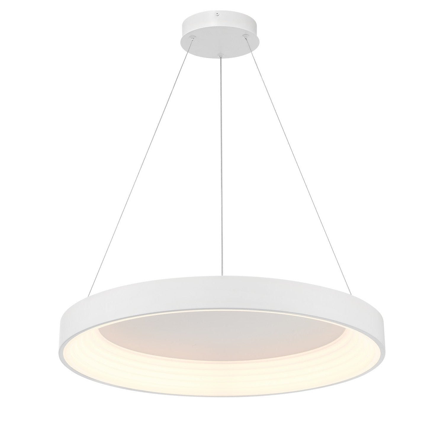 George Kovacs - P5555-44B-L - LED Pendant - Conc - Matte White