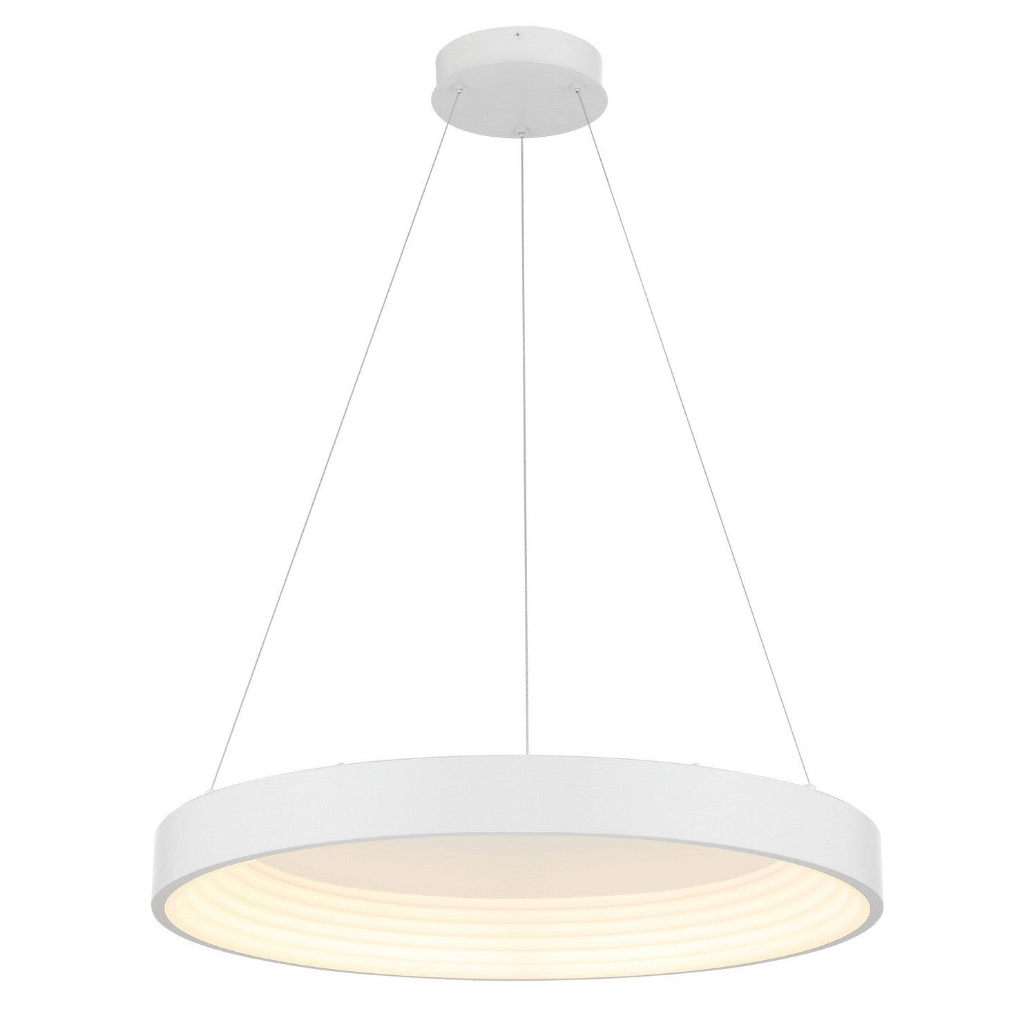 George Kovacs - P5555-44B-L - LED Pendant - Conc - Matte White