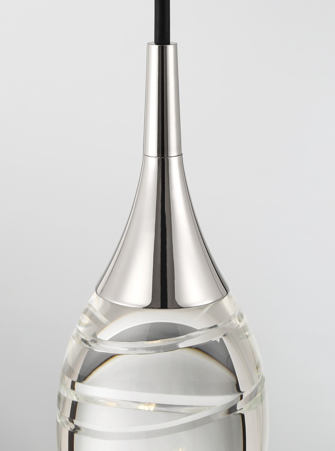 George Kovacs - P5592-613-L - LED Mini Pendant - Hail - Polished Nickel