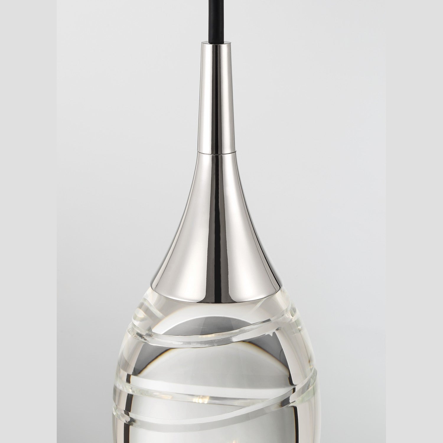 George Kovacs - P5592-613-L - LED Mini Pendant - Hail - Polished Nickel