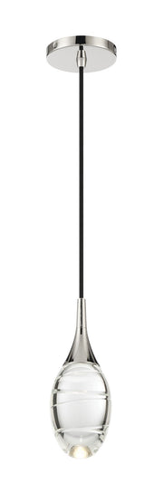 George Kovacs - P5592-613-L - LED Mini Pendant - Hail - Polished Nickel