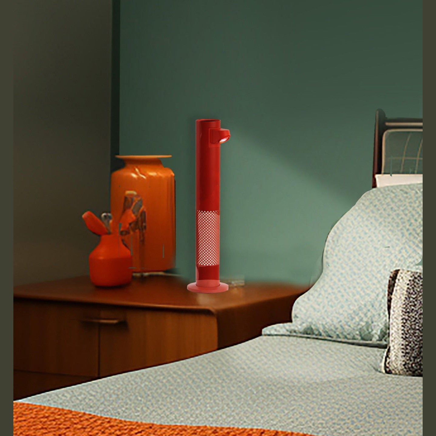 George Kovacs - P1943-640B-L - LED Flash Lamp with Battery - Kovacs - Gloss Red