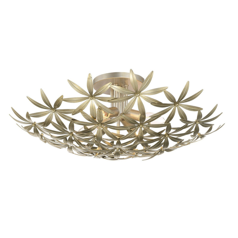 Minka-Lavery - 2144-735 - Four Light Flush Mount - Flower Child - Ambry Gold