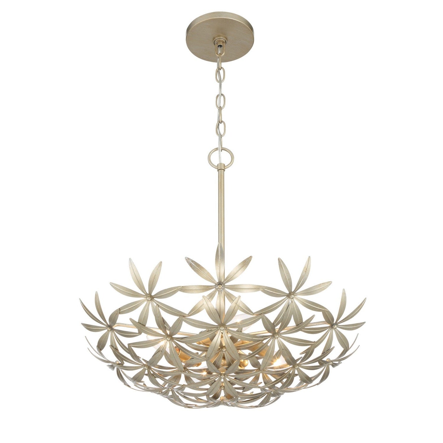 Minka-Lavery - 2146-735 - Four Light Pendant - Flower Child - Ambry Gold