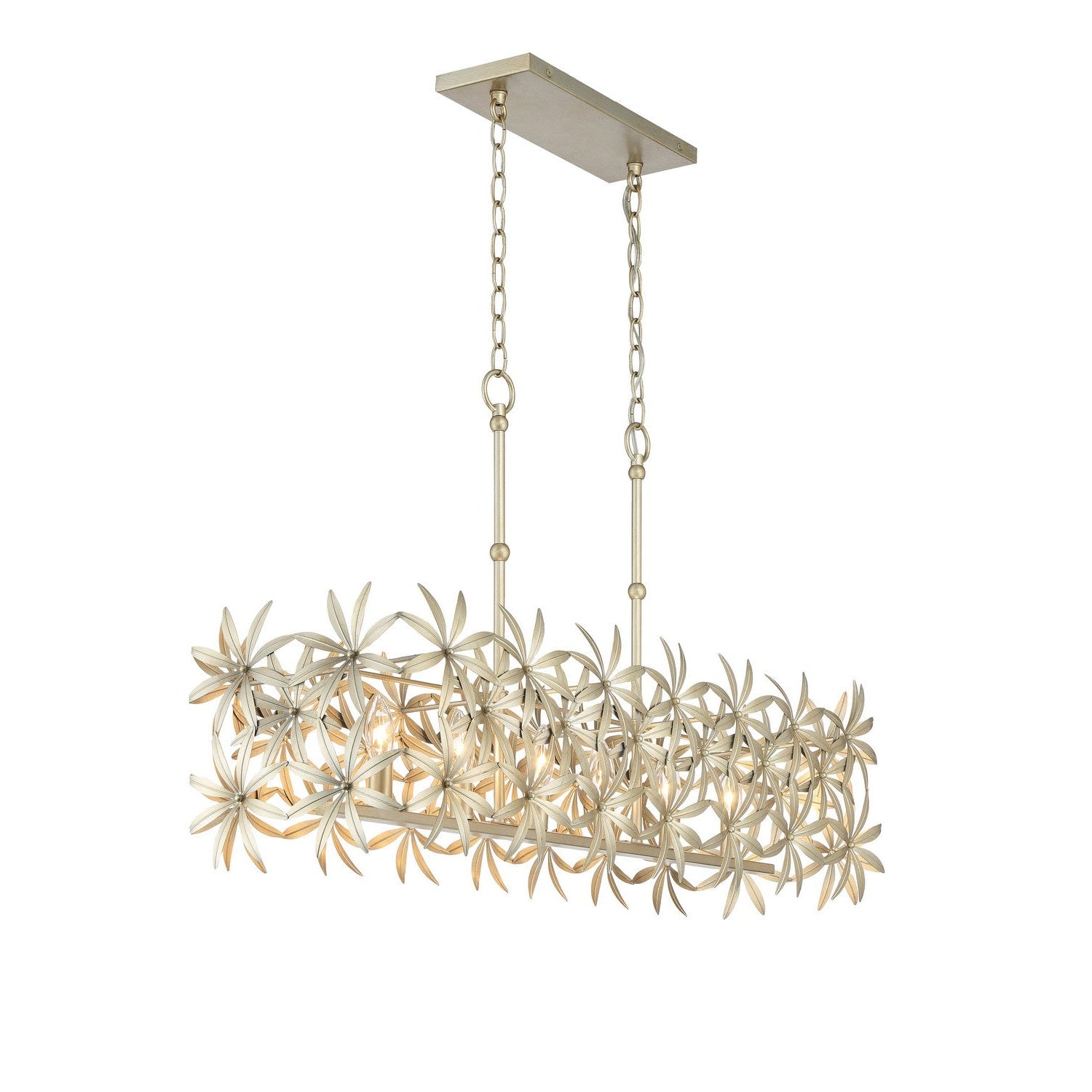 Minka-Lavery - 2147-735 - Six Light Island Pendant - Flower Child - Ambry Gold