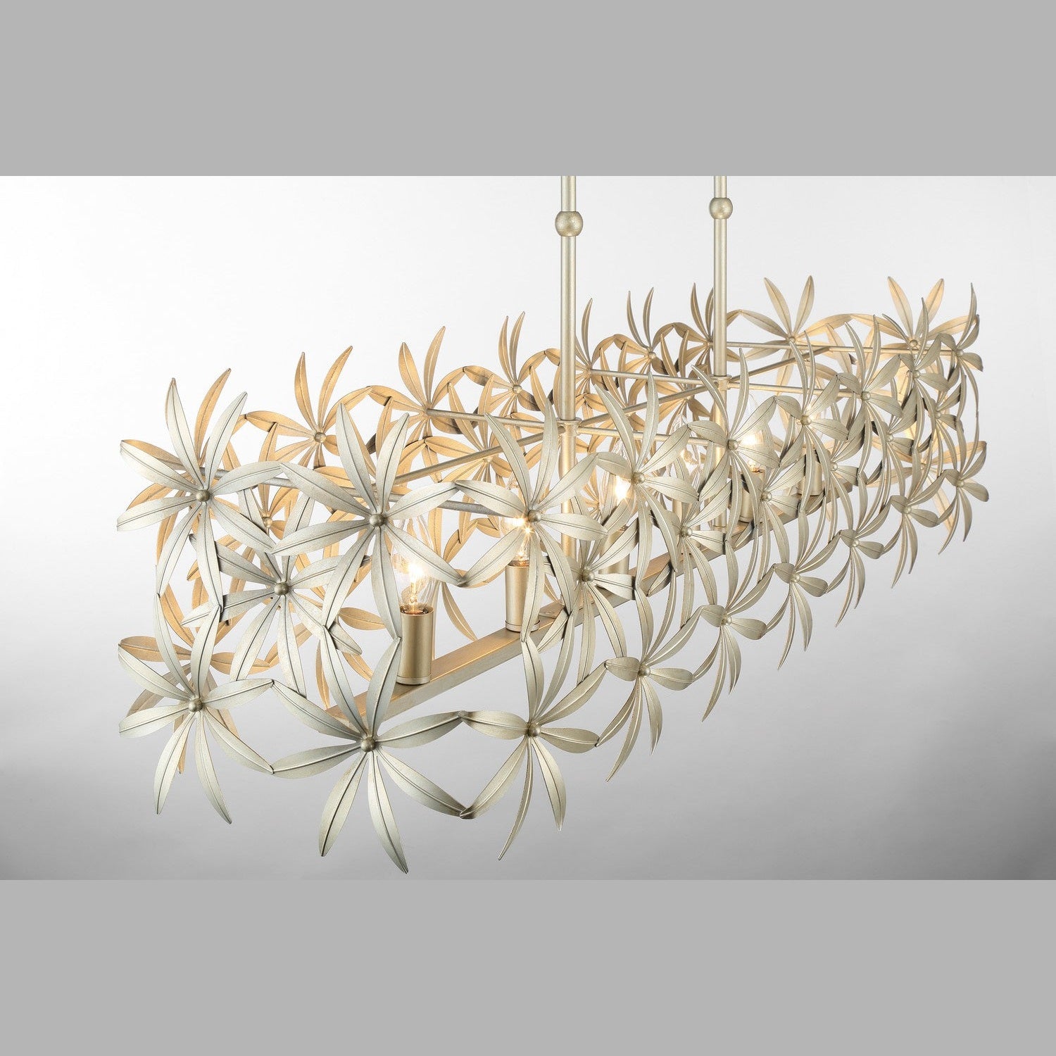 Minka-Lavery - 2147-735 - Six Light Island Pendant - Flower Child - Ambry Gold