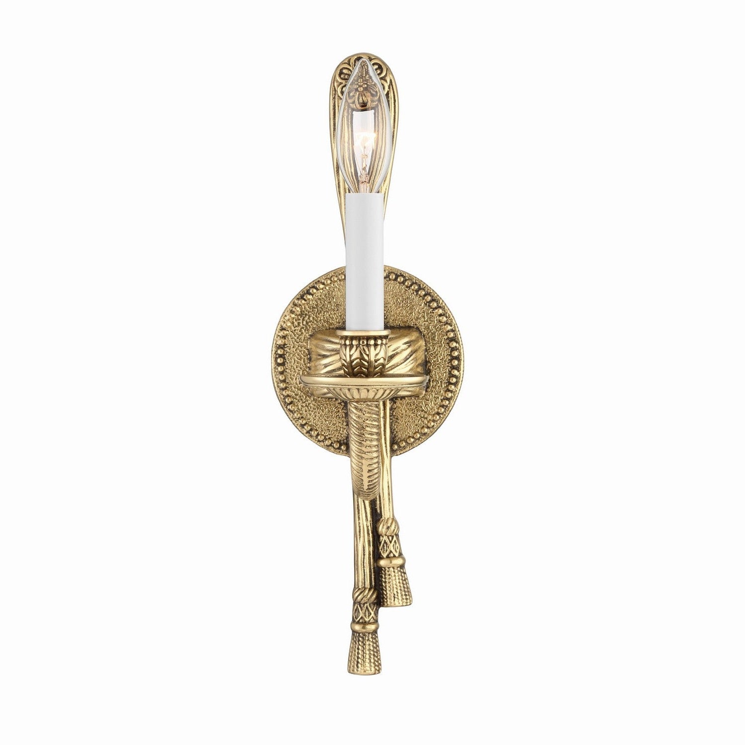 Crystorama - 651-OB - One Light Wall Sconce - Cast Brass Wall Mount - Olde Brass