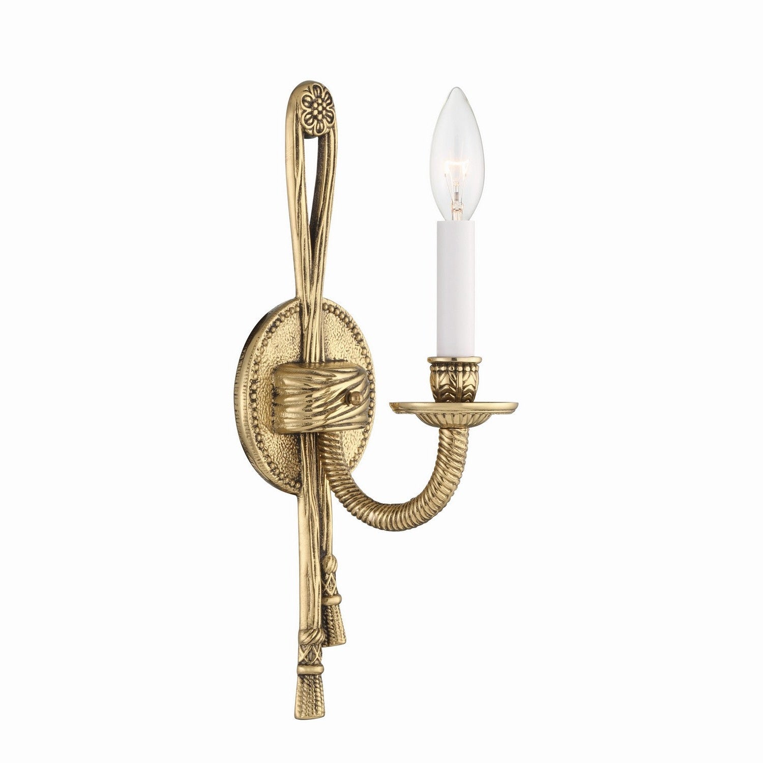 Crystorama - 651-OB - One Light Wall Sconce - Cast Brass Wall Mount - Olde Brass